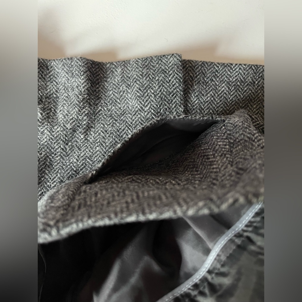 Women’s BODEN British Tweed by Moon Gray Wool A-Line Mini Skirt Pockets Lined 6S - Picture 7 of 8